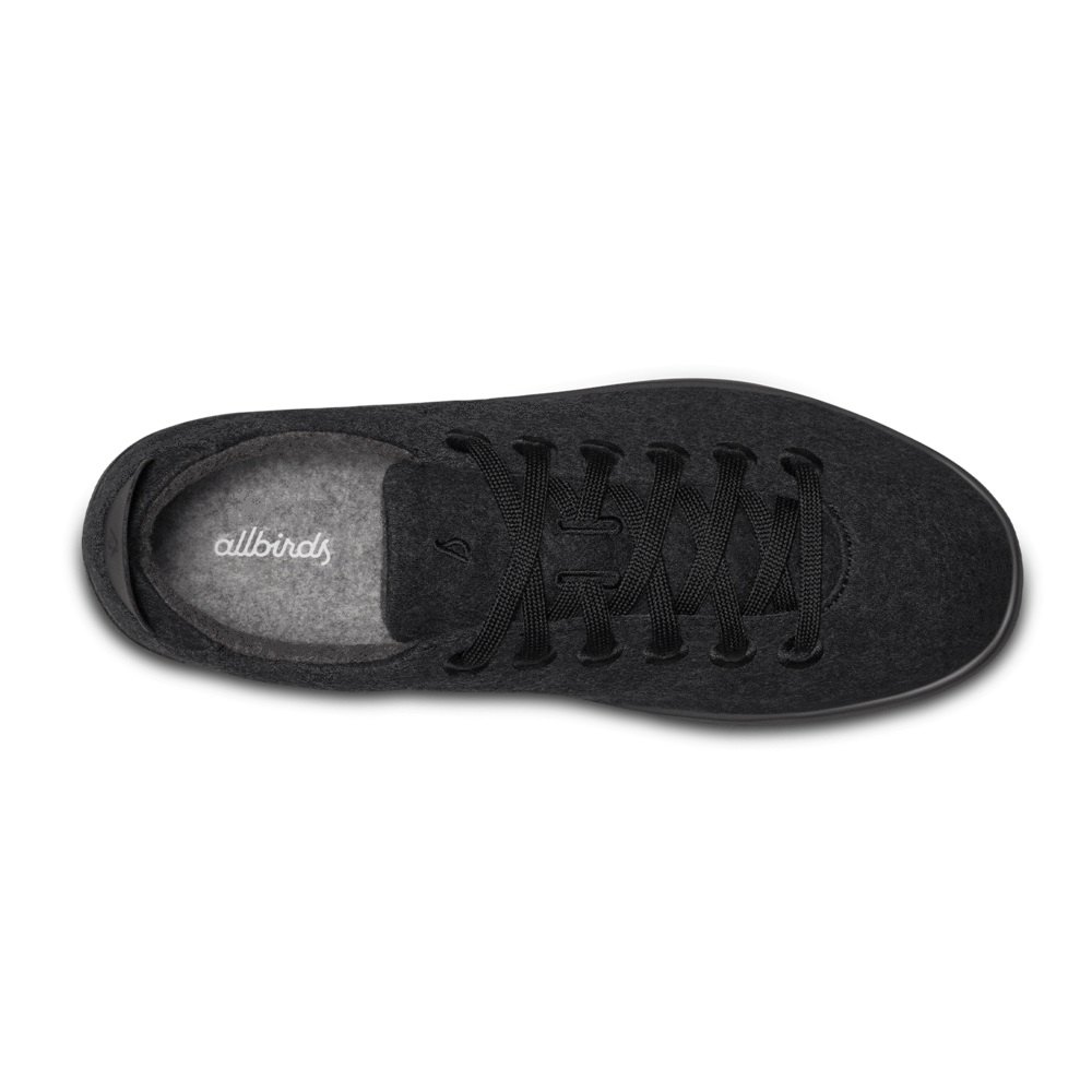 Allbirds Women\'s Sneakers Black - Wool Pipers - 03961KVQL